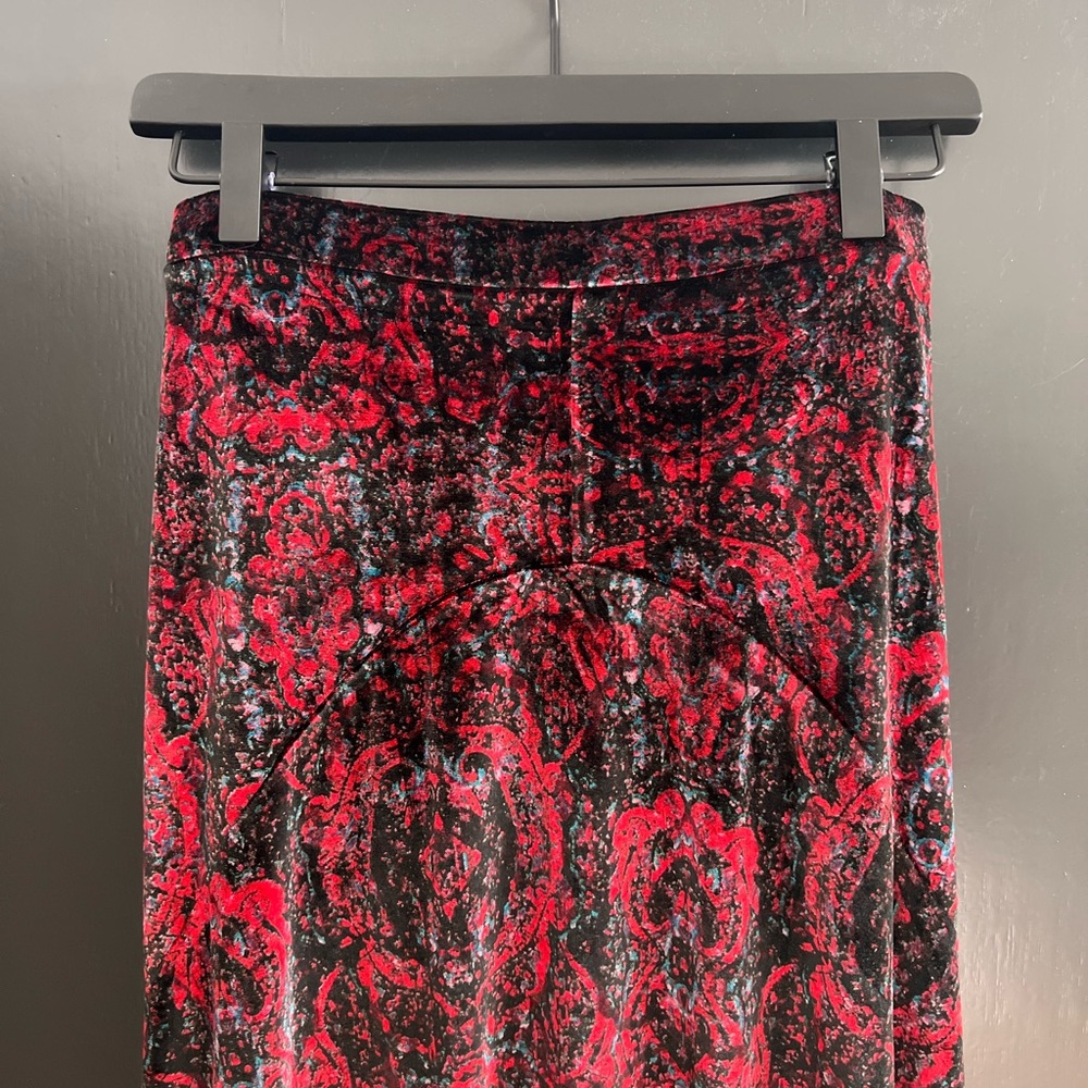 Rare Vintage Velvet High Waist Skirt